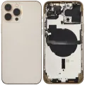 Back Housing W/ Small Parts For iPhone 13 Pro Max (EU / Global Version) (Used OEM Pull: Grade B) (Gold)