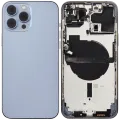 Back Housing W/ Small Parts For iPhone 13 Pro Max (EU / Global Version) (Used OEM Pull: Grade C) (Sierra Blue)