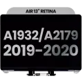 Complete LCD Display Assembly For MacBook Air 13" A1932 (2019) / A2179 (2020) (Used OEM Pull: Grade C) (Silver)