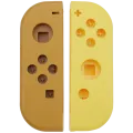 Housing Shell For Nintendo Switch Joy Con Controller (Brown / Yellow)