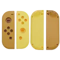 Housing Shell For Nintendo Switch Joy Con Controller (Brown / Yellow)