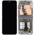 Внутрішній дисплейний модуль OLED з рамкою для Samsung Galaxy Z Flip 6 5G (US & International) (Refurbished) (Silver Shadow)