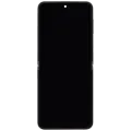 Внутрішній дисплейний модуль OLED з рамкою для Samsung Galaxy Z Flip 6 5G (US & International) (Refurbished) (Silver Shadow)