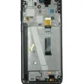 LCD Assembly With Frame For Motorola Moto G Stylus 5G (XT2315 / 2023) (Genuine OEM) (Cosmic Black)