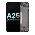 Дисплейний модуль OLED з рамкою для Samsung Galaxy A25 5G (A256 / 2023) (Service Pack) (усі кольори)