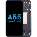 Дисплейний модуль (LCD) з рамкою для Samsung Galaxy A55 (A556 / 2024) (Aftermarket: incell) (Navy)