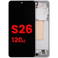OLED Assembly With Frame For Samsung Galaxy S26 5G (US & International) (Aftermarket Plus) (120Hz) (White)