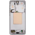 OLED Assembly With Frame For Samsung Galaxy S26 5G (US & International) (Aftermarket Plus) (120Hz) (White)