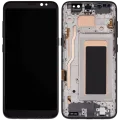 LCD Assembly With Frame (Without FingerPrint Sensor) For Samsung Galaxy S8 (US & International)(Aftermarket: Incell)(Midnight Black)