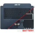 Top Case with Battery and Keyboard (ANSI US) For MacBook Air 15" A3114 (2024) (Used OEM Pull: Grade A) (Midnight)