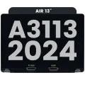 Complete LCD Display Assembly For MacBook Air 13" (A3113 / 2024) (Used OEM Pull: Grade B) (Space Black)