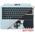 Top Case with Battery and Keyboard (ANSI US) For MacBook Air 13" A3240 (2025) (Used OEM Pull: Grade A) (Sky Blue)