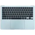 Top Case with Battery and Keyboard (ANSI US) For MacBook Air 13" A3240 (2025) (Used OEM Pull: Grade A) (Sky Blue)