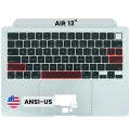Top Case with Keyboard (ANSI US) For MacBook Air 13" A3240 (2025) (Used OEM Pull: Grade A) (Silver)