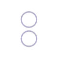 Back Camera Bezel Ring Only For iPhone 11 / 12 / 12 Mini (2 Piece Set) (Purple)
