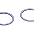 Back Camera Bezel Ring Only For iPhone 11 / 12 / 12 Mini (2 Piece Set) (Purple)