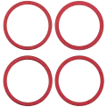 Back Camera Bezel Ring Only For iPhone 11 / 12 / 12 Mini (2 Piece Set) (Red)