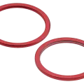 Back Camera Bezel Ring Only For iPhone 11 / 12 / 12 Mini (2 Piece Set) (Red)