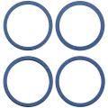 Back Camera Bezel Ring Only For iPhone 12 / 12 Mini (2 Piece Set) (Blue)