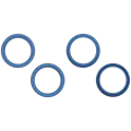 Back Camera Bezel Ring Only For iPhone 13 / 13 Mini (2 Piece Set) (Blue) (10 Pack)