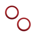 Back Camera Bezel Ring Only For iPhone 13 / 13 Mini (2 Piece Set) (Red) (10 Pack)