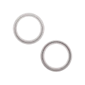 Back Camera Bezel Ring Only For iPhone 13 / 13 Mini (2 Piece Set) (Starlight) (10 Pack)