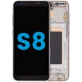 LCD Assembly With Frame (Without FingerPrint Sensor) For Samsung Galaxy S8 (Aftermarket: Incell) (Maple Gold)