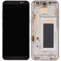 LCD Assembly With Frame (Without FingerPrint Sensor) For Samsung Galaxy S8 (Aftermarket: Incell) (Maple Gold)
