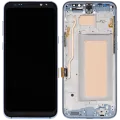 LCD Assembly With Frame (Without FingerPrint Sensor) For Samsung Galaxy S8 Plus (Aftermarket: Incell) (Coral Blue)