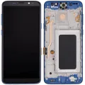 LCD Assembly With Frame (Without FingerPrint Sensor) For Samsung Galaxy S9 Plus (Aftermarket: Incell) (Coral Blue)