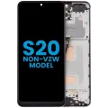 LCD Assembly With Frame (Without FingerPrint Sensor) For Samsung Galaxy S20 (Non-Verizon 5G UW Frame) (Aftermarket: Incell) (Cosmic Black)