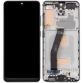 LCD Assembly With Frame (Without FingerPrint Sensor) For Samsung Galaxy S20 (Non-Verizon 5G UW Frame) (Aftermarket: Incell) (Cosmic Black)
