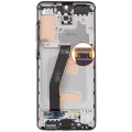 LCD Assembly With Frame (Without FingerPrint Sensor) For Samsung Galaxy S20 (Non-Verizon 5G UW Frame) (Aftermarket: Incell) (Cosmic Black)
