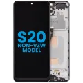 LCD Assembly With Frame (Without FingerPrint Sensor) For Samsung Galaxy S20 (Non-Verizon 5G UW Frame) (Aftermarket: Incell) (Cloud White)