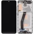 LCD Assembly With Frame (Without FingerPrint Sensor) For Samsung Galaxy S20 (Non-Verizon 5G UW Frame) (Aftermarket: Incell) (Cloud White)