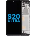 LCD Assembly With Frame (Without FingerPrint Sensor) For Samsung Galaxy S20 Ultra 5G (Aftermarket: Incell) (Cosmic Black)