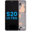 LCD Assembly With Frame (Without FingerPrint Sensor) For Samsung Galaxy S20 Ultra 5G (Aftermarket: Incell) (Cloud White)
