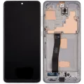 LCD Assembly With Frame (Without FingerPrint Sensor) For Samsung Galaxy S20 Ultra 5G (Aftermarket: Incell) (Cloud White)