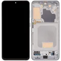 LCD Assembly With Frame (Without FingerPrint Sensor) For Samsung Galaxy S21 5G (Aftermarket: Incell) (Phantom White)