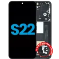 LCD Assembly With Frame (Without FingerPrint Sensor) For Samsung Galaxy S22 5G (Aftermarket: Incell) (Phantom Black)