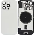 Back Glass w/ MagSafe Magnet For iPhone 16 Pro (No Logo) (Aftermarket) (White Titanium)