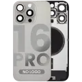 Back Glass w/ MagSafe Magnet For iPhone 16 Pro (No Logo) (Aftermarket) (Natural Titanium)