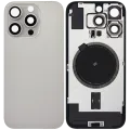 Back Glass w/ MagSafe Magnet For iPhone 16 Pro (No Logo) (Aftermarket) (Natural Titanium)