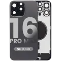 Back Glass w/ MagSafe Magnet For iPhone 16 Pro Max (No Logo) (Aftermarket) (Black Titanium)