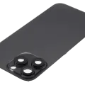 Back Glass w/ MagSafe Magnet For iPhone 16 Pro Max (No Logo) (Aftermarket) (Black Titanium)