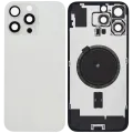 Back Glass w/ MagSafe Magnet For iPhone 16 Pro Max (No Logo) (Aftermarket) (White Titanium)
