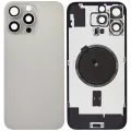 Back Glass w/ MagSafe Magnet For iPhone 16 Pro Max (No Logo) (Aftermarket) (Natural Titanium)