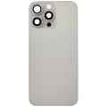 Back Glass w/ MagSafe Magnet For iPhone 16 Pro Max (No Logo) (Aftermarket) (Natural Titanium)
