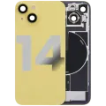 Back Glass w/ MagSafe Magnet & NFC & Flashlight Flex For iPhone 14 (Used OEM Pull: Grade A) (Yellow)