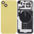 Back Glass w/ MagSafe Magnet & NFC & Flashlight Flex For iPhone 14 Plus (Used OEM Pull: Grade A) (Yellow)